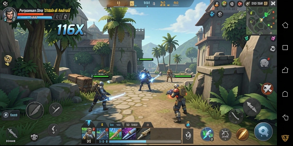 Gameplay menarik dari 116X dengan strategi mendalam.