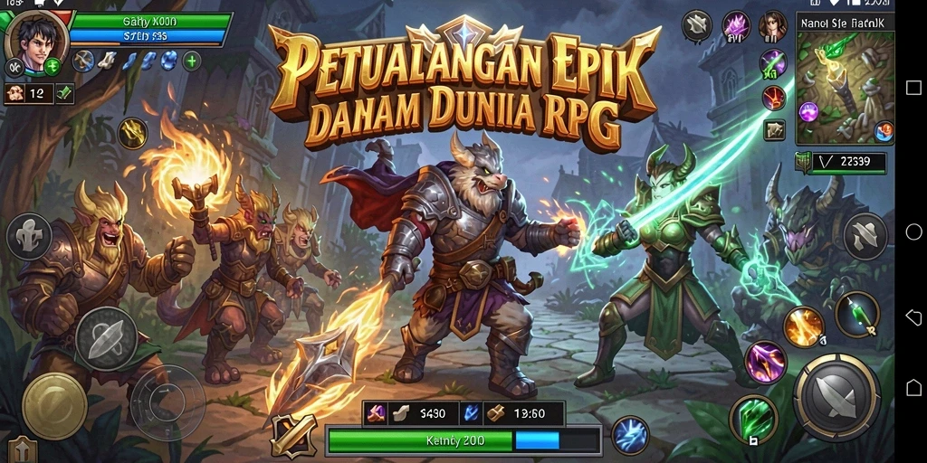 Gameplay RPG yang mendebarkan dan grafis menawan.