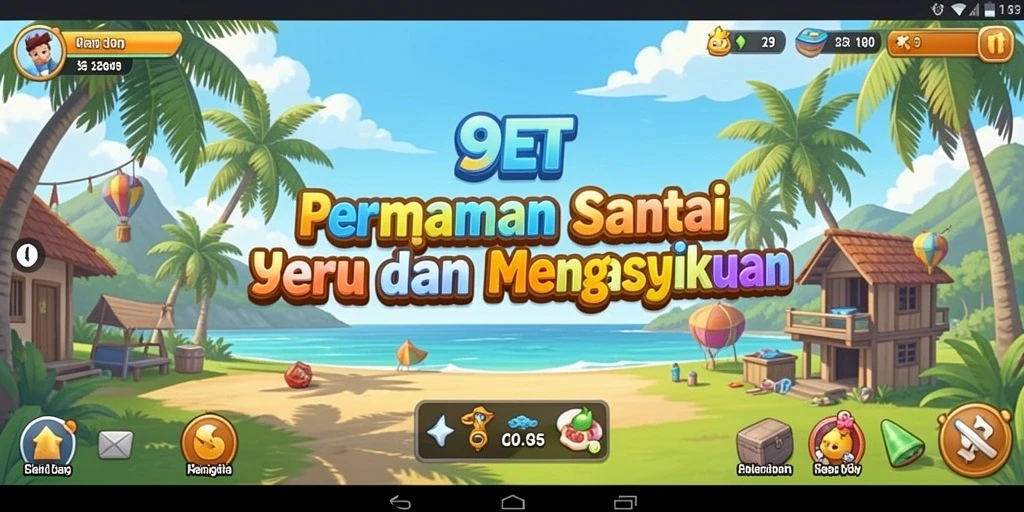 Tampilan gameplay 9ET yang mengasyikkan dan penuh warna.