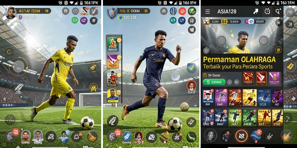 Tampilan gameplay mendebarkan dari ASIA128 dengan berbagai pilihan olahraga.