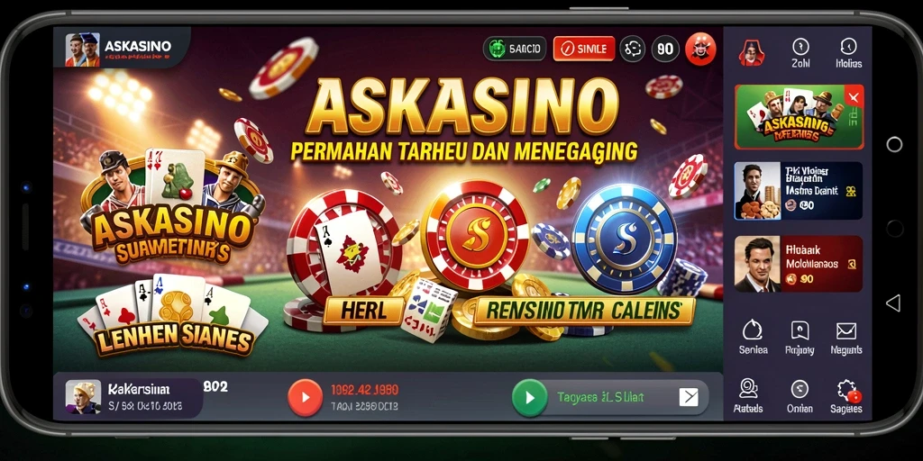 Screenshot gameplay ASKASINO menampilkan suasana taruhan yang menegangkan.