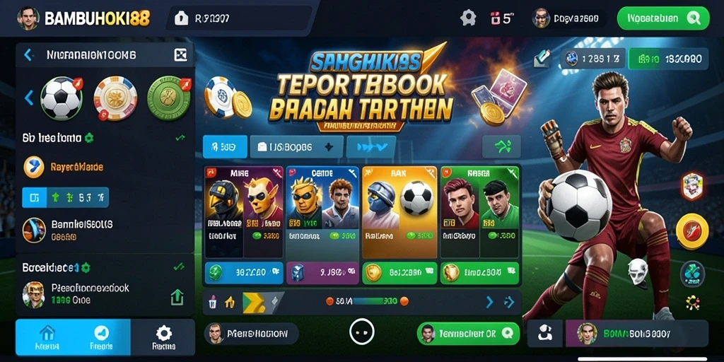 Tampilan screenshot BAMBUHOKI88 menampilkan fitur taruhan olahraga yang lengkap.