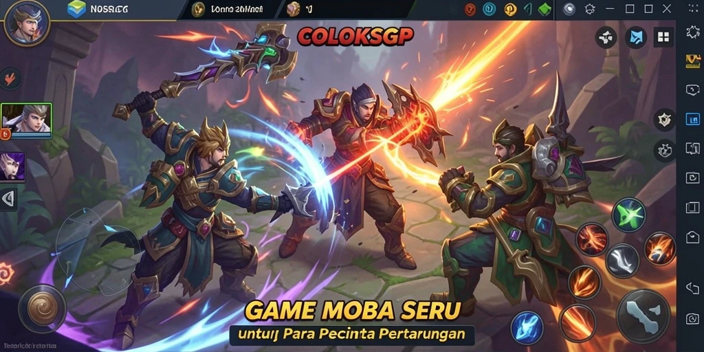 Gameplay menegangkan COLOKSGP dengan aksi pertarungan tim.