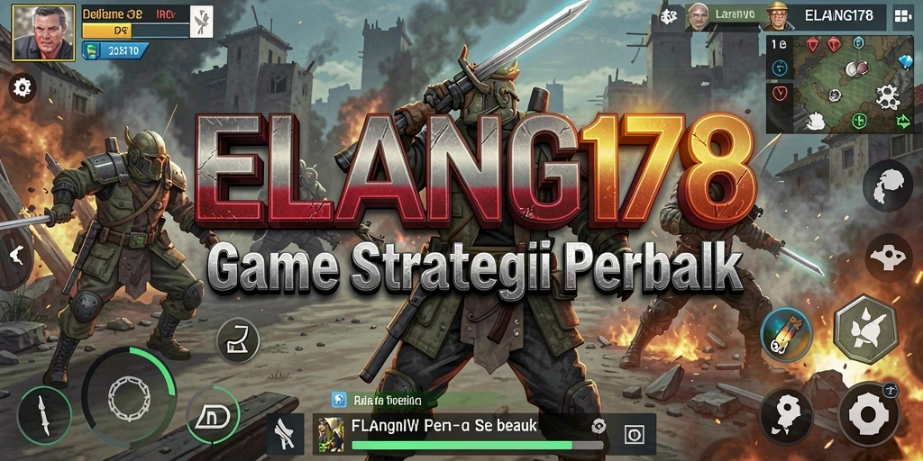 Screenshot gameplay ELANG178 menampilkan pertempuran epik.