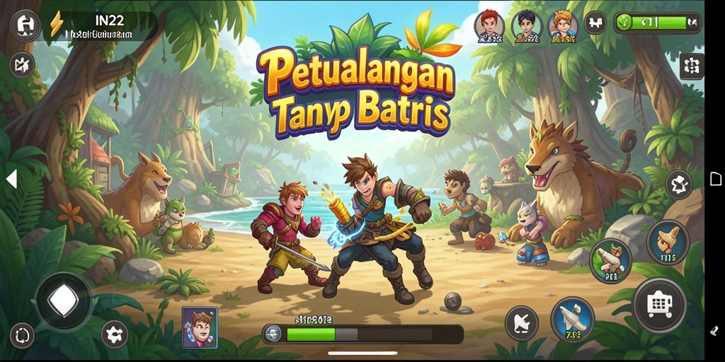 Screenshot gameplay IN22 menunjukkan aksi seru dalam petualangan yang menantang.