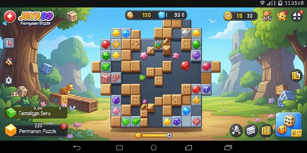 Tampilan gameplay seru dalam JAYA89 dengan berbagai puzzle menantang.