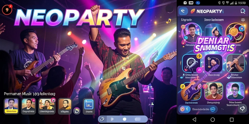 Gambaran gameplay yang menarik di NEOPARTY.