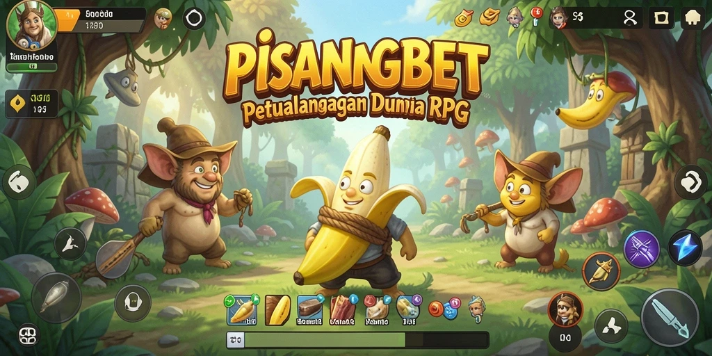Tampilan gameplay RPG yang menarik dalam PISANGBET.