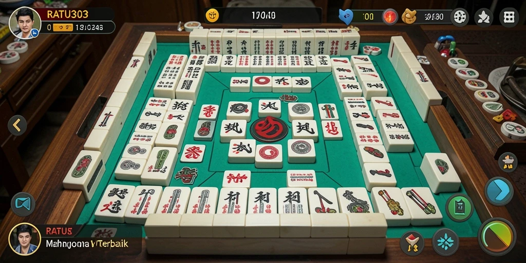 Tampilan gameplay Mahjong yang menarik di RATU303.