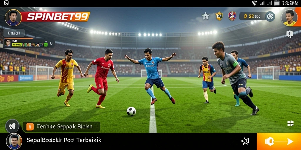 Screenshot utama SPINBET99 menampilkan pengalaman gameplay Football yang seru.