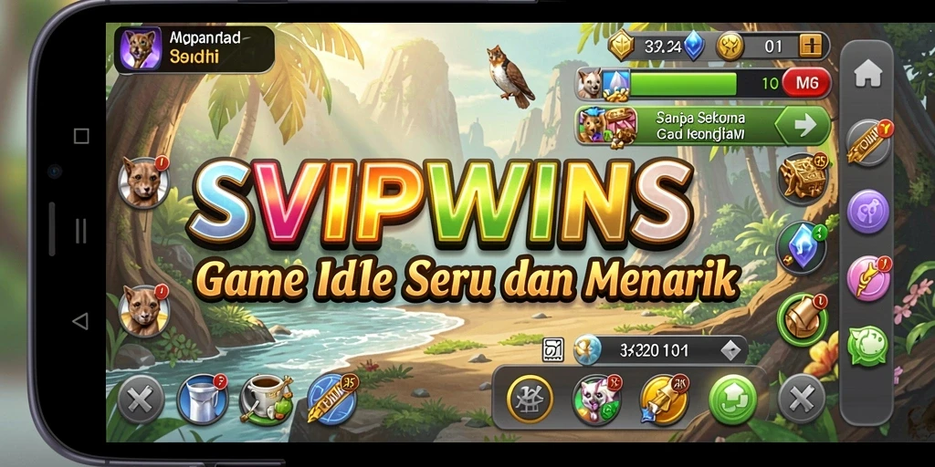 Tampilan gameplay menarik dari SVIPWINS dengan elemen Idle.