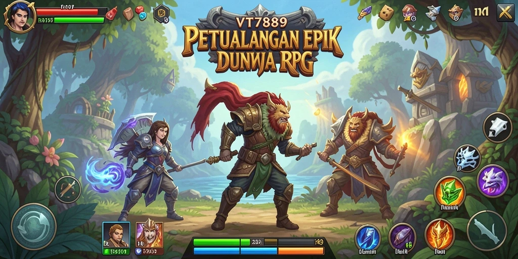 Tangkapan layar gameplay VT789 menunjukkan aksi mendebarkan dalam dunia RPG.