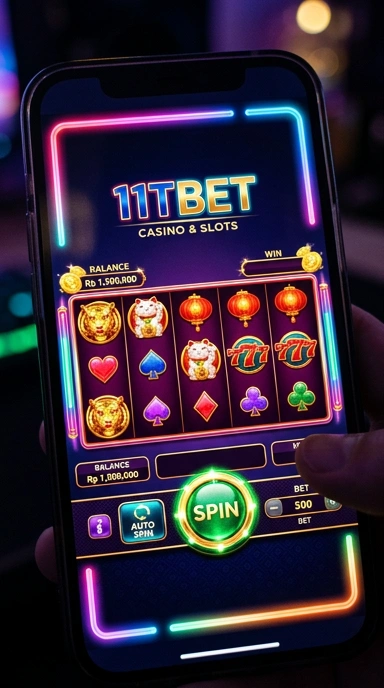 Tampilan utama aplikasi 11tbet yang menarik.